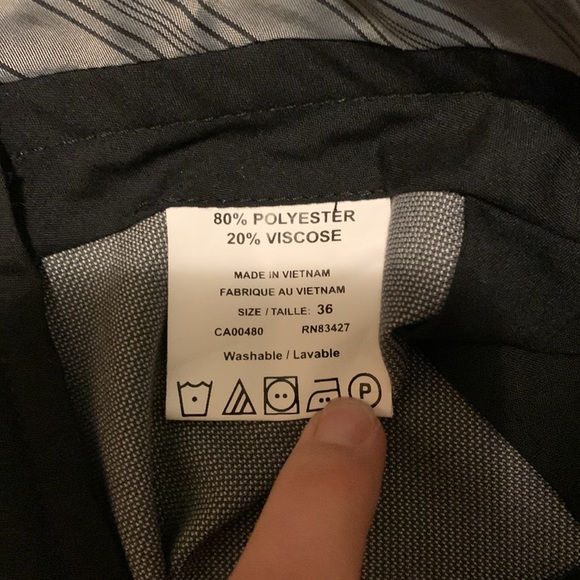 Mens grey dress pants, size 36- EUC - Picture 4 of 4
